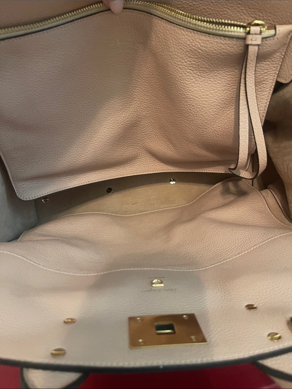 Salvatore Ferragamo Blush Pink Leather Top-Handle Satchel - Picture 4 of 10